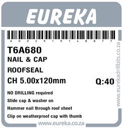 T6A680 - Roof Nail & Cap -T6A680_Label_T